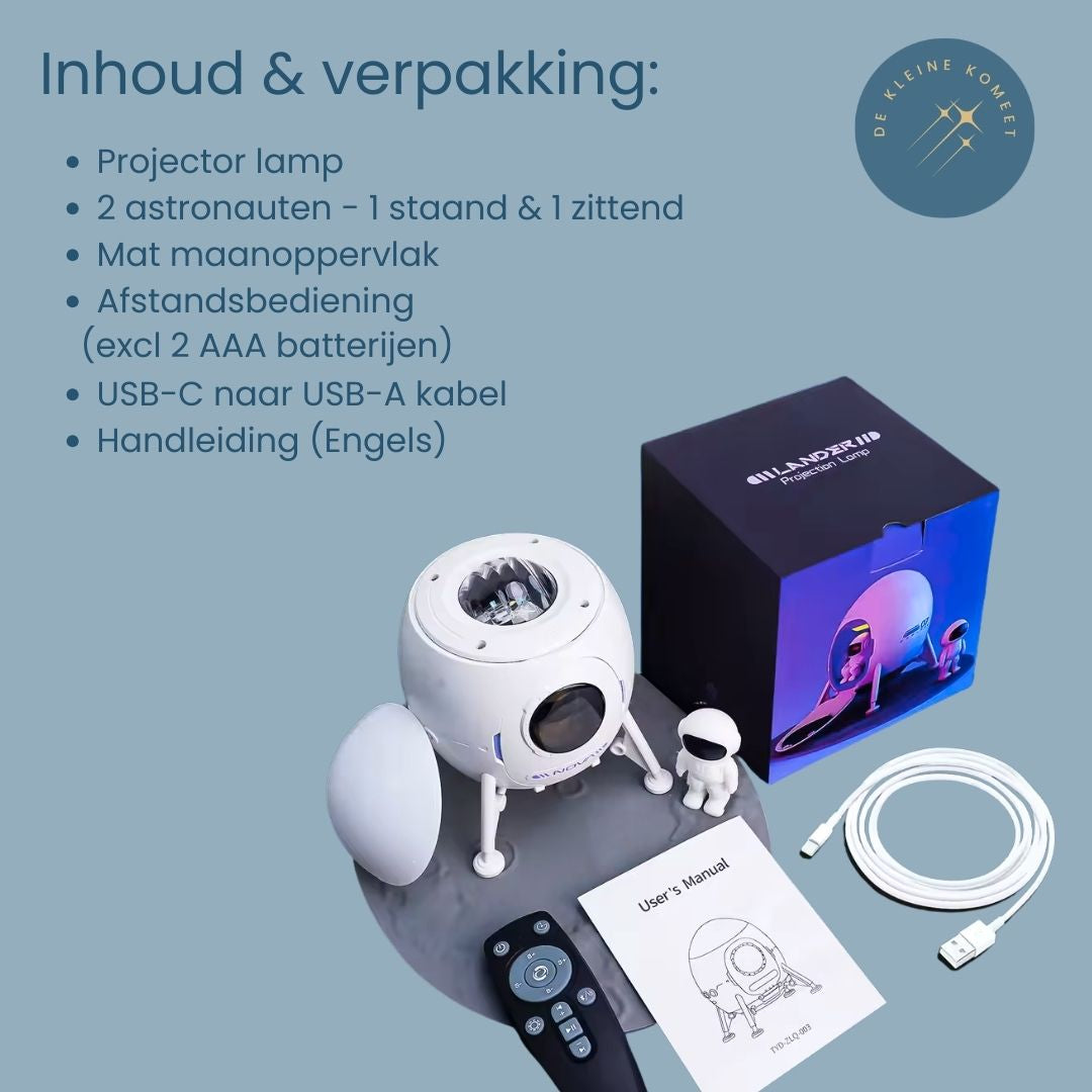 Space Lander Bluetooth Lichtprojector - Tover ruimtepret tot leven!
